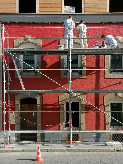 Les façades font peaux neuves sur le chantier _ANA
