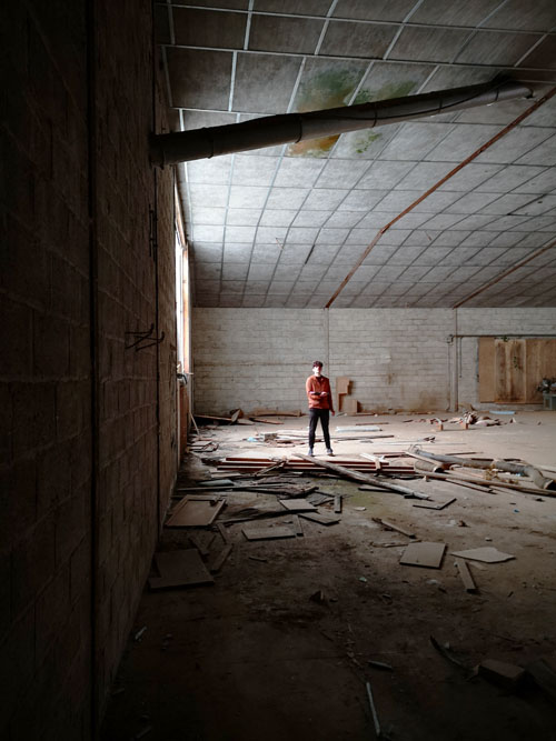 Visite des anciens ateliers Bihan à Landerneau en vue de concevoir un nouveau boulodrome